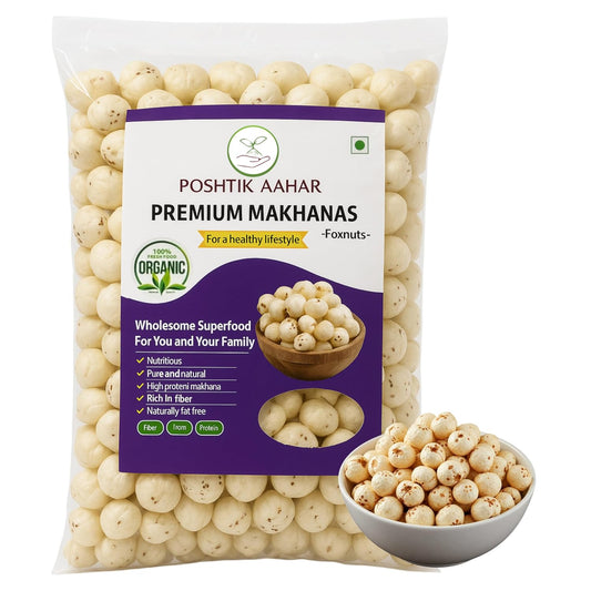 Poshtik Aahar High Protein Makhana (Foxnut) | Phool Makhana 500 Gram