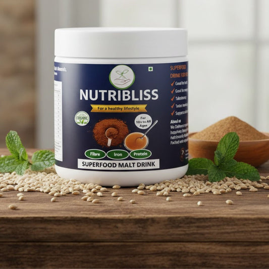 Poshtik Aahar Nutribliss Rich and Nutritious Chocolate Malt Beverage  Mix 500g