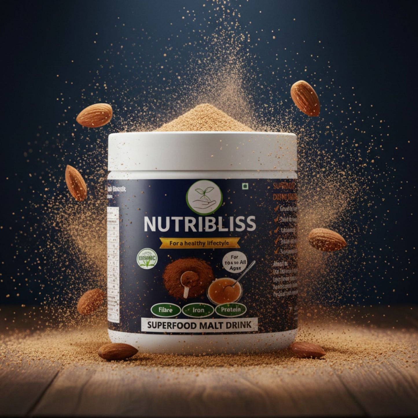 Poshtik Aahar Nutribliss Rich and Nutritious Chocolate Malt Beverage  Mix 500g