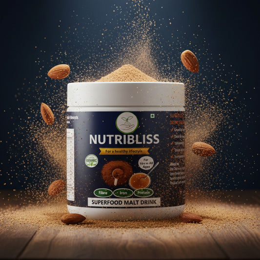 Poshtik Aahar Nutribliss Rich and Nutritious Chocolate Malt Beverage  Mix 500g