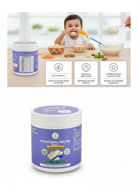 Nutritional Kids Mix Nano+ & Cereals Powder 200g For Kids