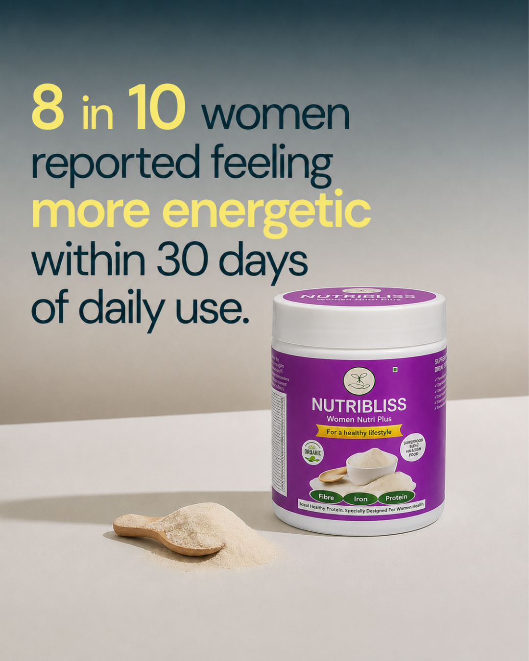 Nutribliss Women Nutri Plus | Organic Nuts & Seeds Nutrition Mix  200g | Women Wellness Drink