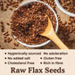 Poshtik Aahar Flax Seeds 200g - Alsi Seeds  | Raw Seeds for Eating