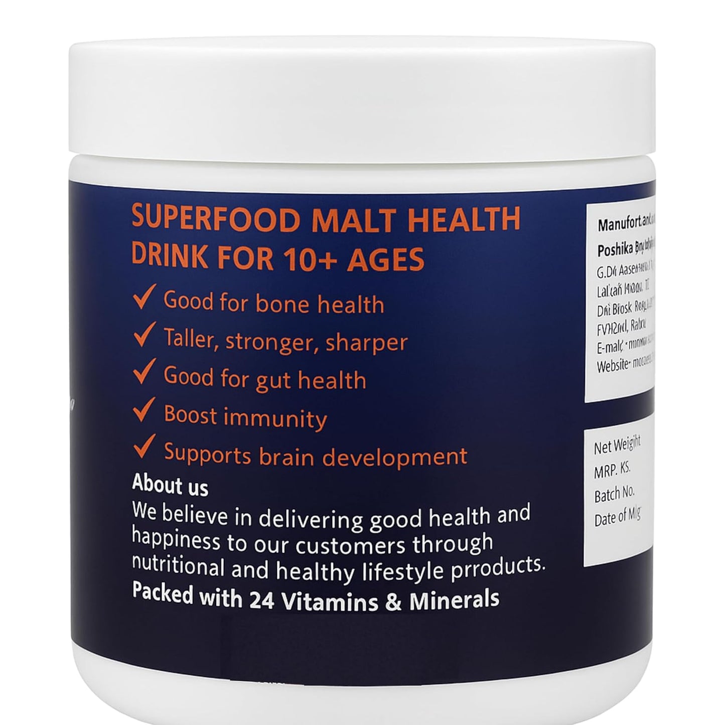 Poshtik Aahar Nutribliss Rich and Nutritious Chocolate Malt Beverage  Mix 500g