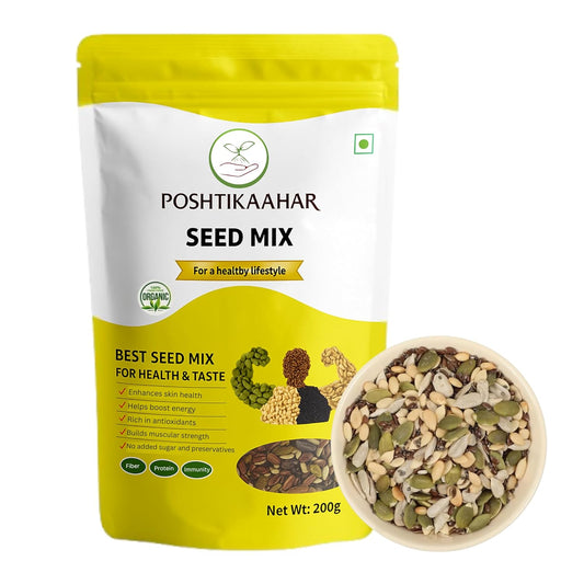 Poshtik Aahar Seed Mix Tasty And Healthy Rosted Snack 200g