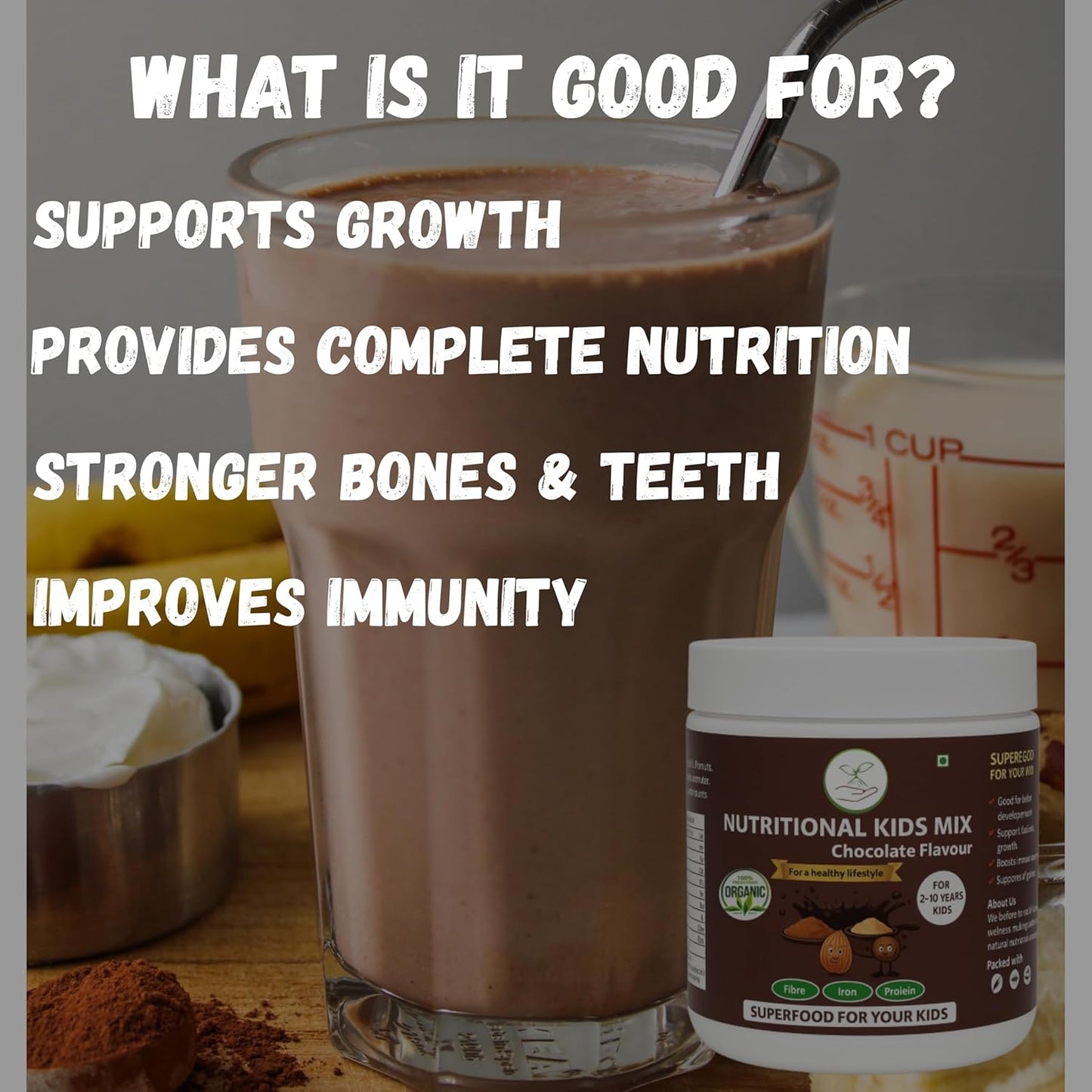 Poshtik Aahar Rich and Nutritional Kids Mix Chocolate Flavour 500g