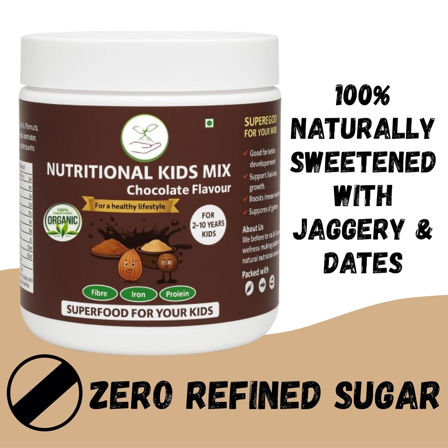 Poshtik Aahar Rich and Nutritional Kids Mix Chocolate Flavour 500g