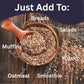 Poshtik Aahar Flax Seeds 200g - Alsi Seeds  | Raw Seeds for Eating