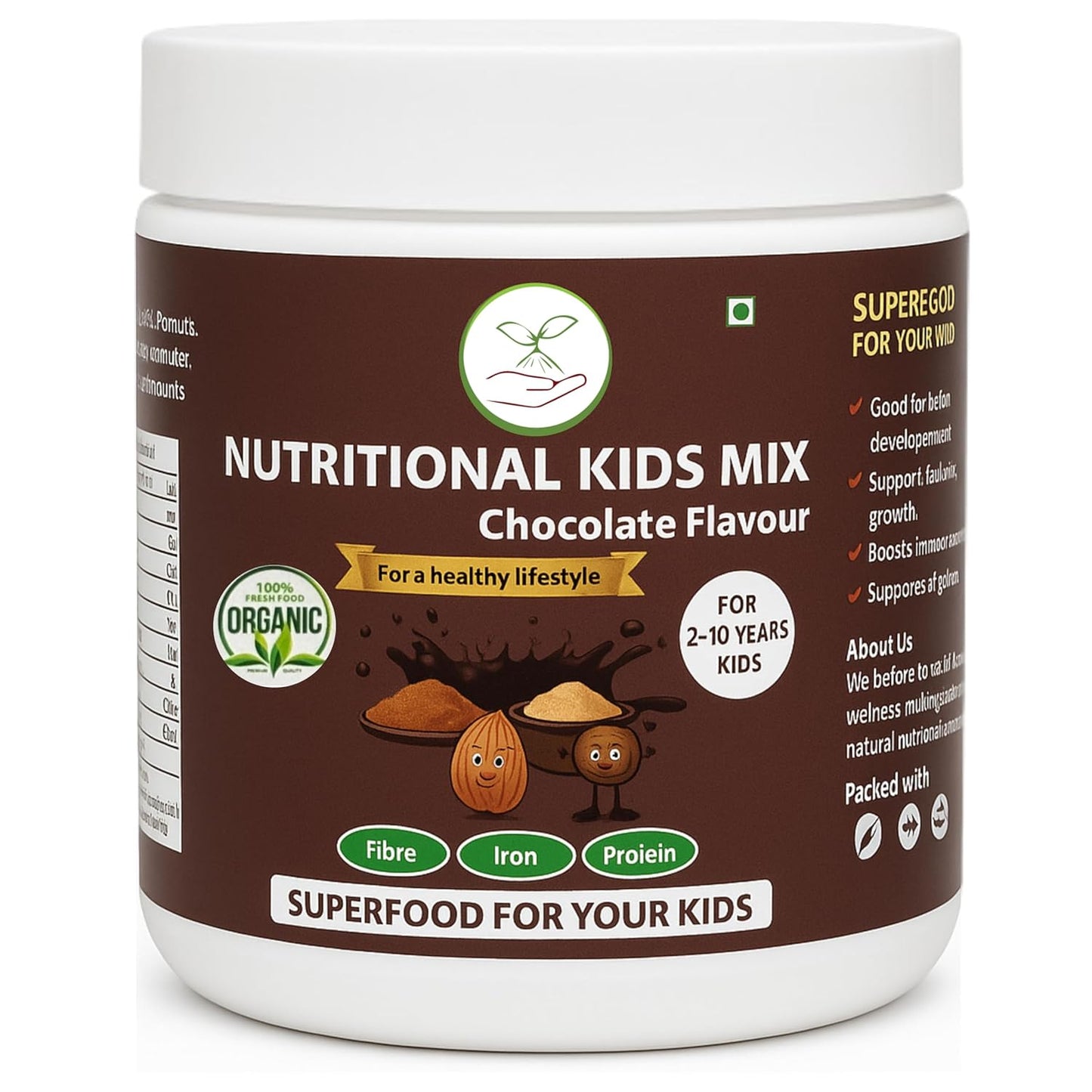 Poshtik Aahar Rich and Nutritional Kids Mix Chocolate Flavour 500g