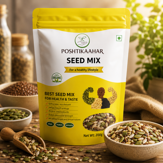 Poshtik Aahar Seed Mix Tasty And Healthy Roasted Snack 200gm