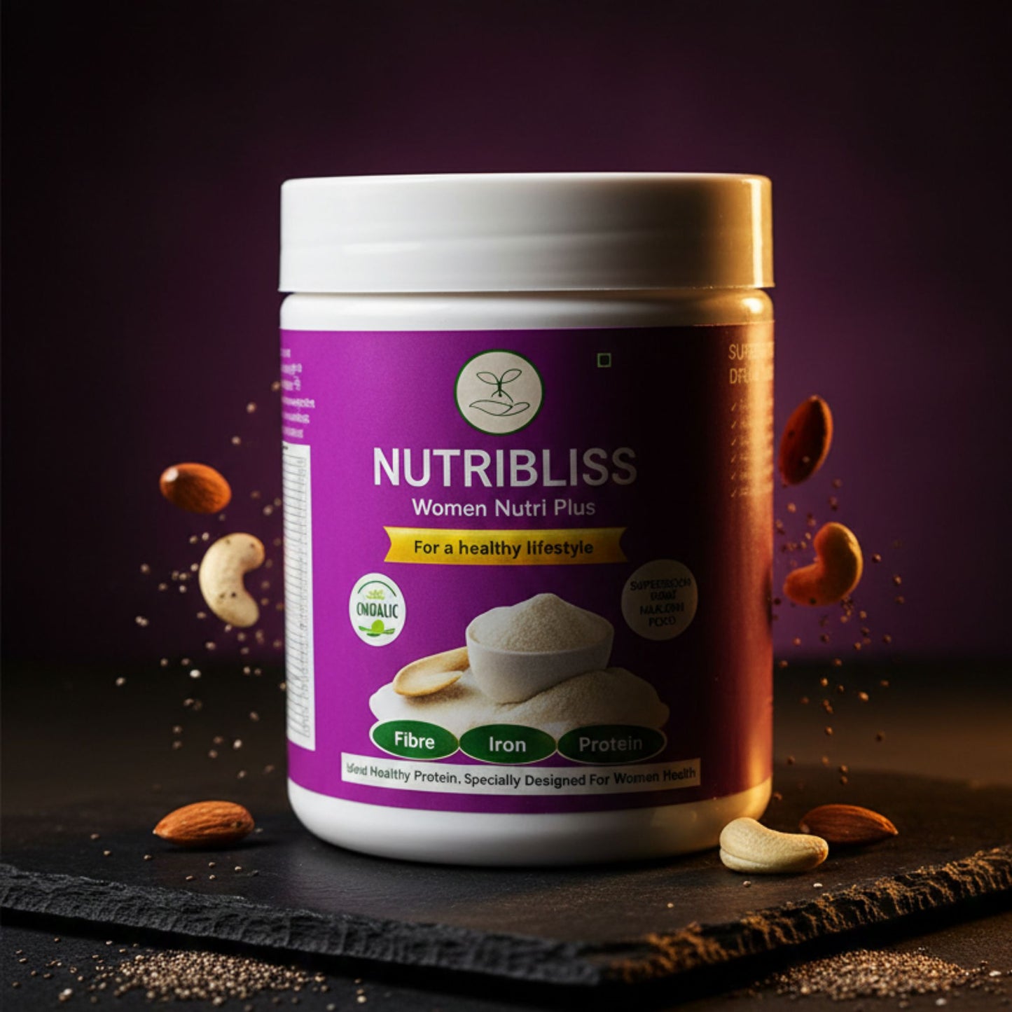 Nutribliss Women Nutri Plus | Organic Nuts & Seeds Nutrition Mix  200g | Women Wellness Drink