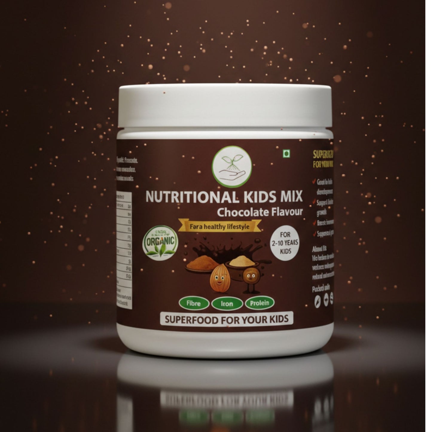 Poshtik Aahar Rich and Nutritional Kids Mix Chocolate Flavour 500g