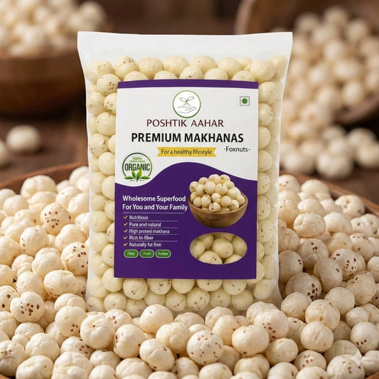 Poshtik Aahar High Protein Makhana (Foxnut) | Phool Makhana 500 Gram